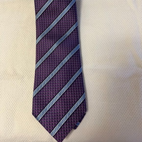 Ermenegildo Zegna Men's Tie Purple Rep - Picture 2 of 5